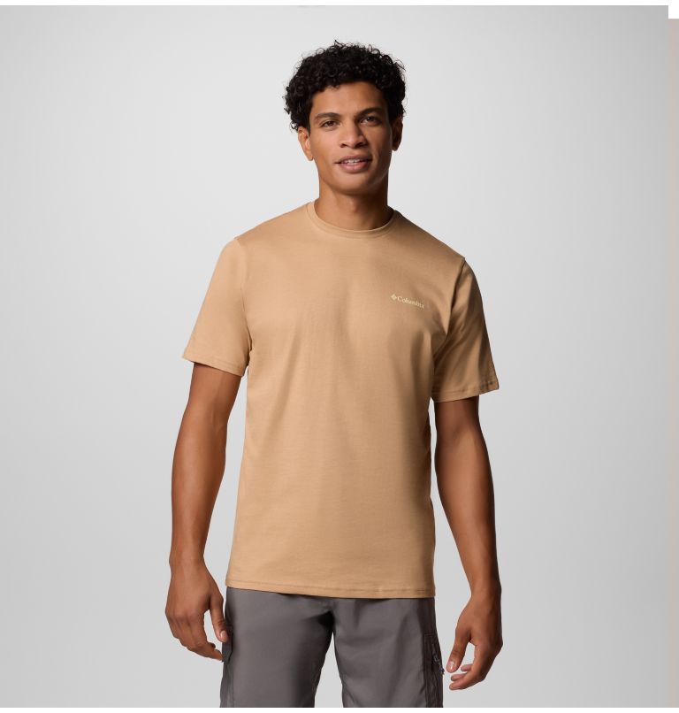 Camiseta de manga corta North Cascades para hombre, Color: Canoe, CSC Box Logo, image 2