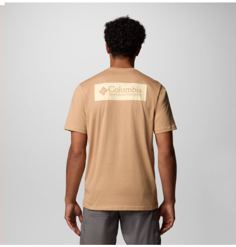 Camiseta de manga corta North Cascades para hombre, Color: Canoe, CSC Box Logo, image 1
