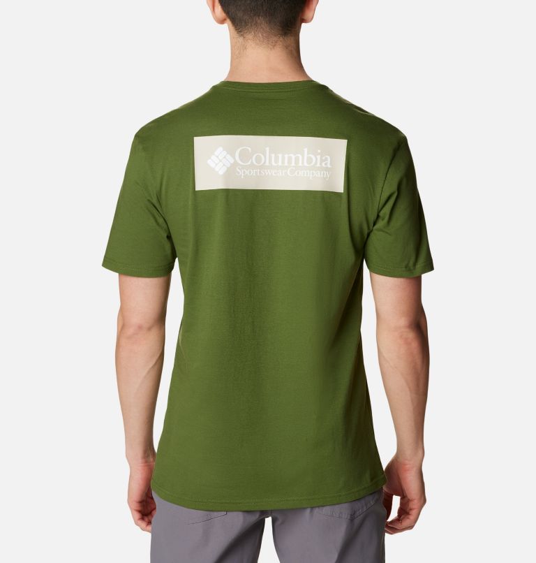 Thumbnail: North Cascades T-Shirt für Herren, Color: Pesto, CSC Retro Box Graphic, image 2