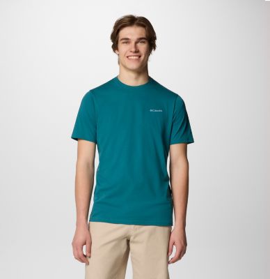Men's North Cascades T-Shirt, Color: River Blue, CSC Box Logo, image 8