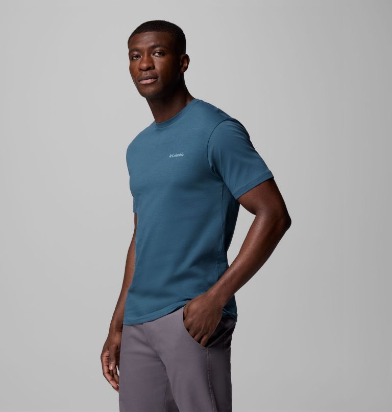 Men's North Cascades T-Shirt, Color: Everblue, CSC Box Logo, image 4