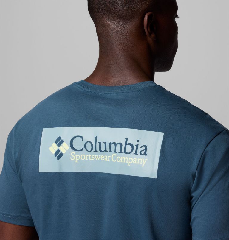Men's North Cascades T-Shirt, Color: Everblue, CSC Box Logo, image 6