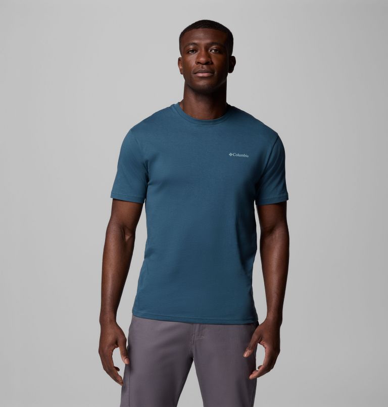 Men's North Cascades T-Shirt, Color: Everblue, CSC Box Logo, image 3