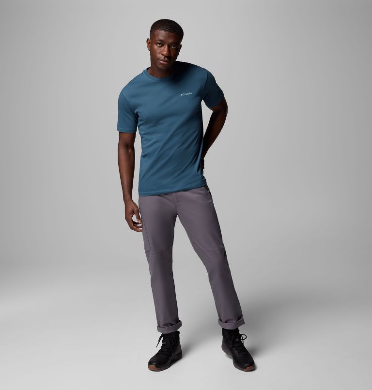 Men's North Cascades T-Shirt, Color: Everblue, CSC Box Logo, image 2