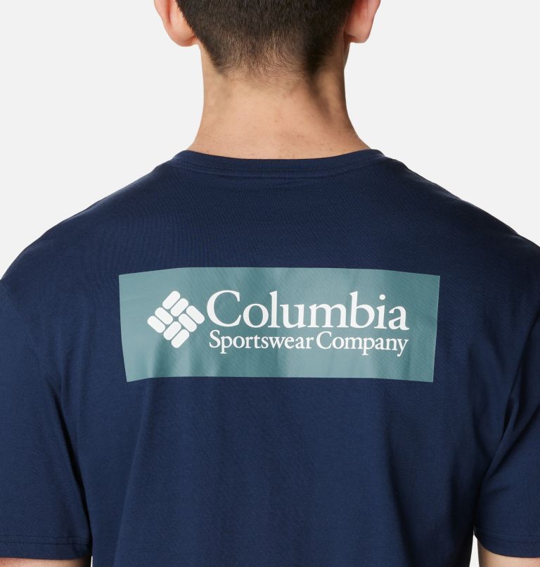 Thumbnail: Men's North Cascades T-Shirt, Color: Collegiate Navy, CSC Retro Box Graphic, image 5