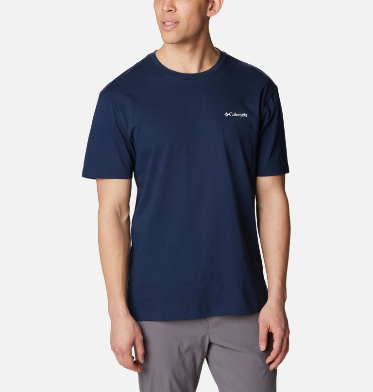 Thumbnail: Men's North Cascades T-Shirt, Color: Collegiate Navy, CSC Retro Box Graphic, image 1
