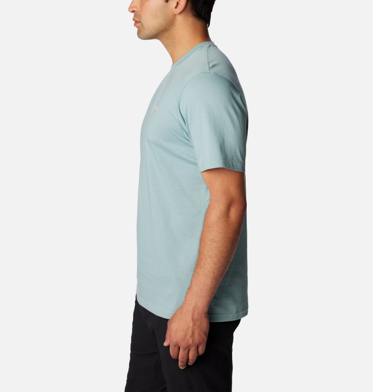 Thumbnail: Men's North Cascades T-Shirt, Color: Stone Blue, CSC Box Logo, image 3