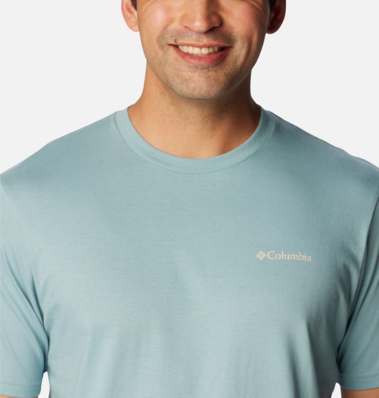 Men's North Cascades T-Shirt, Color: Stone Blue, CSC Box Logo, image 4
