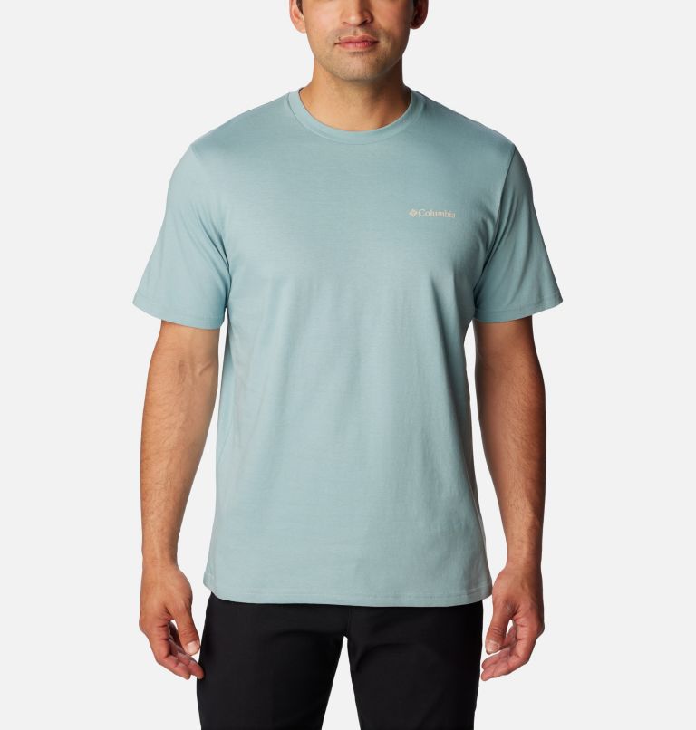 Men's North Cascades T-Shirt, Color: Stone Blue, CSC Box Logo, image 1