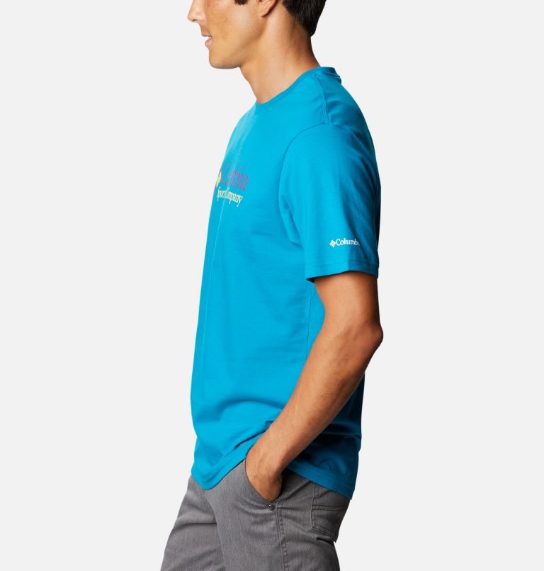 North Cascades Short Sleeve Tee | 462 | L, Color: Fjord Blue, image 3