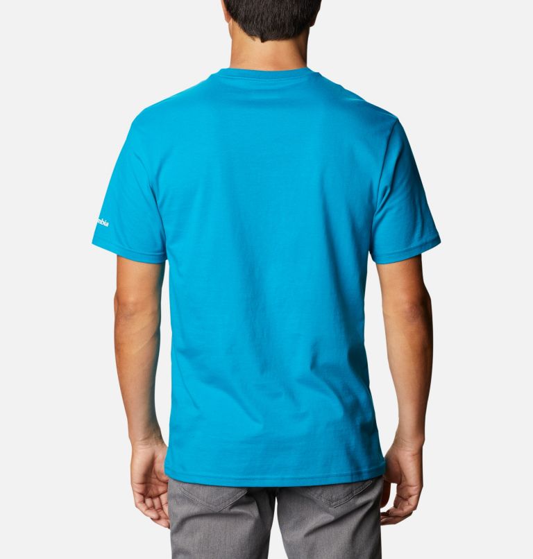 North Cascades Short Sleeve Tee | 462 | L, Color: Fjord Blue, image 2