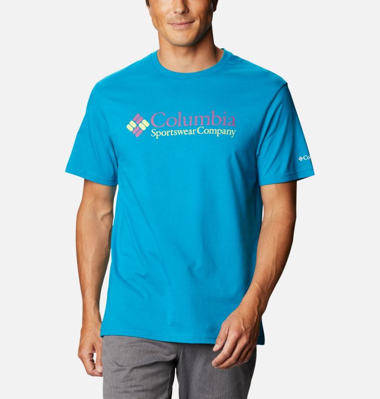 North Cascades Short Sleeve Tee | 462 | L, Color: Fjord Blue, image 1
