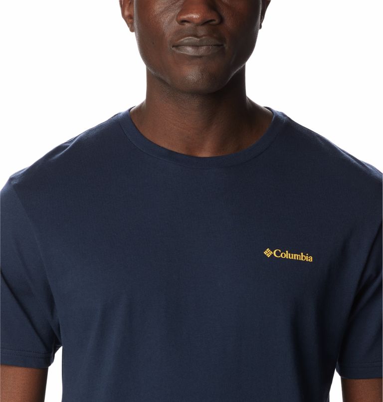T-shirt North Cascades Homme, Color: Collegiate Navy, Golden Nugget, image 4