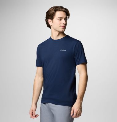 North Cascades T-Shirt für Männer, Color: Collegiate Navy, Pasteled Framed, image 28
