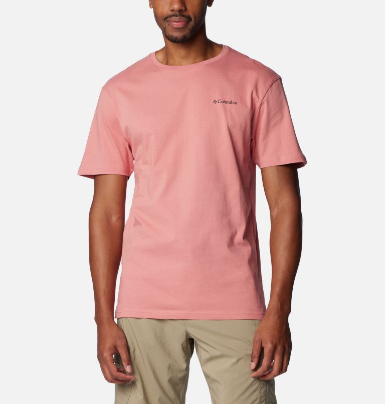 Men's North Cascades T-Shirt, Color: Pink Agave, CSC Box Logo, image 2