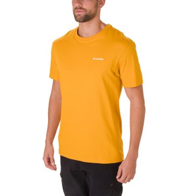 T-shirt a maniche corte North Cascades&trade; da uomo North Cascades&trade; Short Sleeve Tee | 386 | S, Golden Yellow, Black Cherry, front