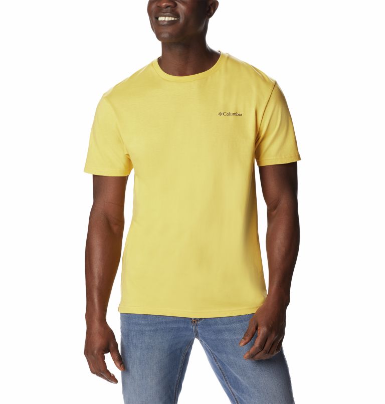 Thumbnail: North Cascades Short Sleeve Tee | 742 | S, Color: Golden Nugget, Ancient Fossil, image 1