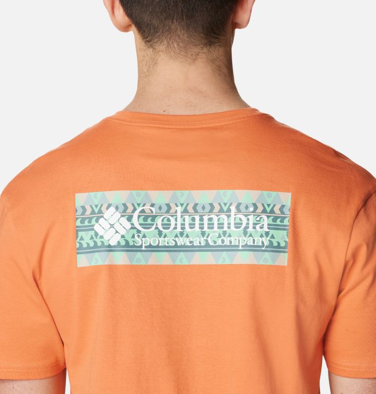 Men's North Cascades T-Shirt, Color: Desert Orange, CSC Blanket Retro Box Grx, image 5