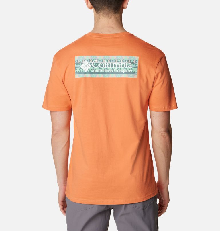 Men's North Cascades T-Shirt, Color: Desert Orange, CSC Blanket Retro Box Grx, image 2
