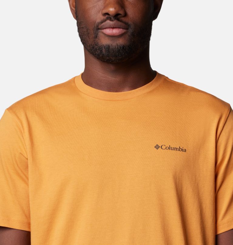 Men's North Cascades T-Shirt, Color: Sunstone, Hex Flag, image 4