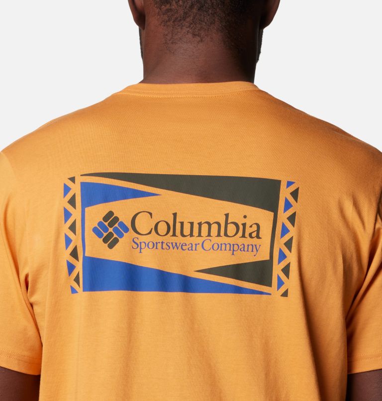 Men's North Cascades T-Shirt, Color: Sunstone, Hex Flag, image 5