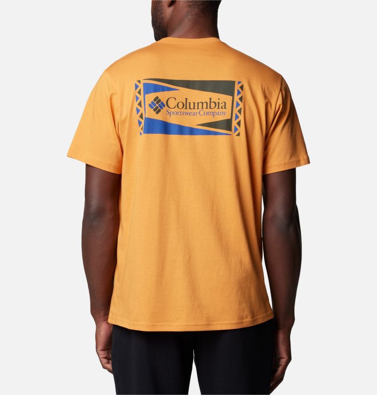 Men's North Cascades T-Shirt, Color: Sunstone, Hex Flag, image 1