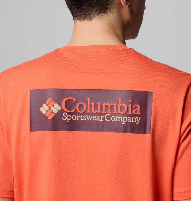Men's North Cascades T-Shirt, Color: Zing, CSC Box Logo, image 6