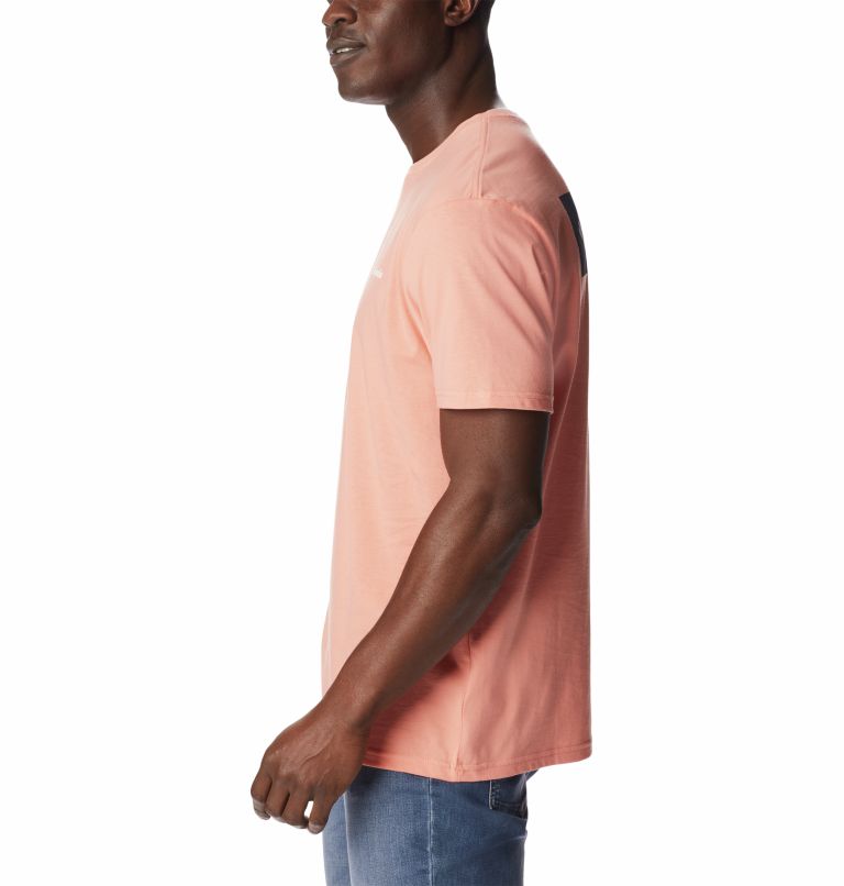 T-shirt North Cascades Homme, Color: Coral Reef, Dark Mountain, image 3