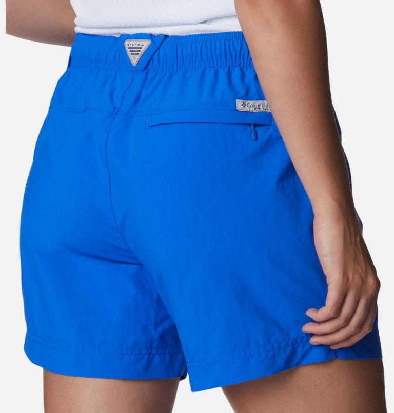 Thumbnail: Women's PFG Backcast Water Shorts, Color: Blue Macaw, image 5