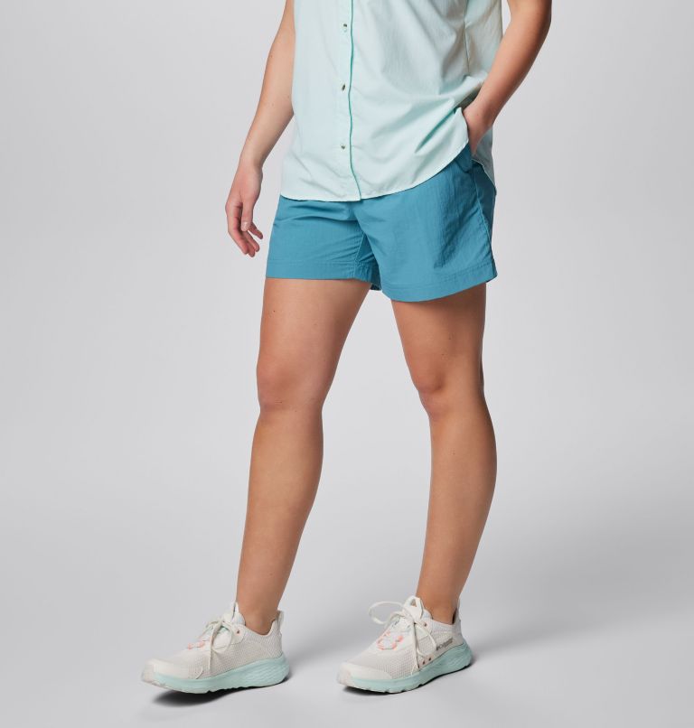 Women's PFG Backcast Water Shorts, Color: Canyon Blue, image 4
