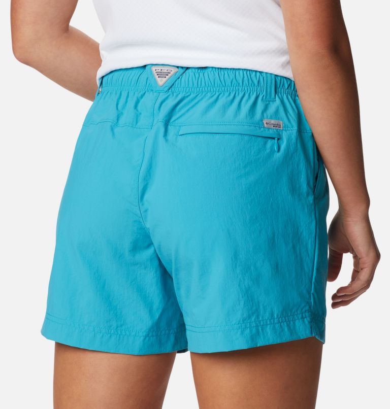 Thumbnail: Women's PFG Backcast Water Shorts, Color: Ocean Teal, image 5