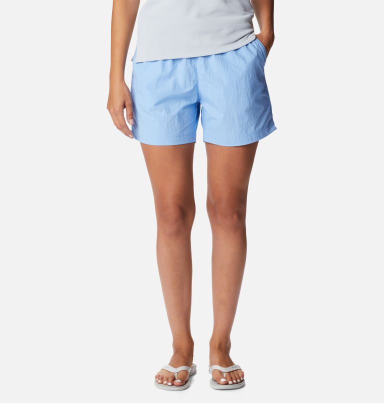 Thumbnail: Women's PFG Backcast Water Shorts, Color: Agate Blue, image 1