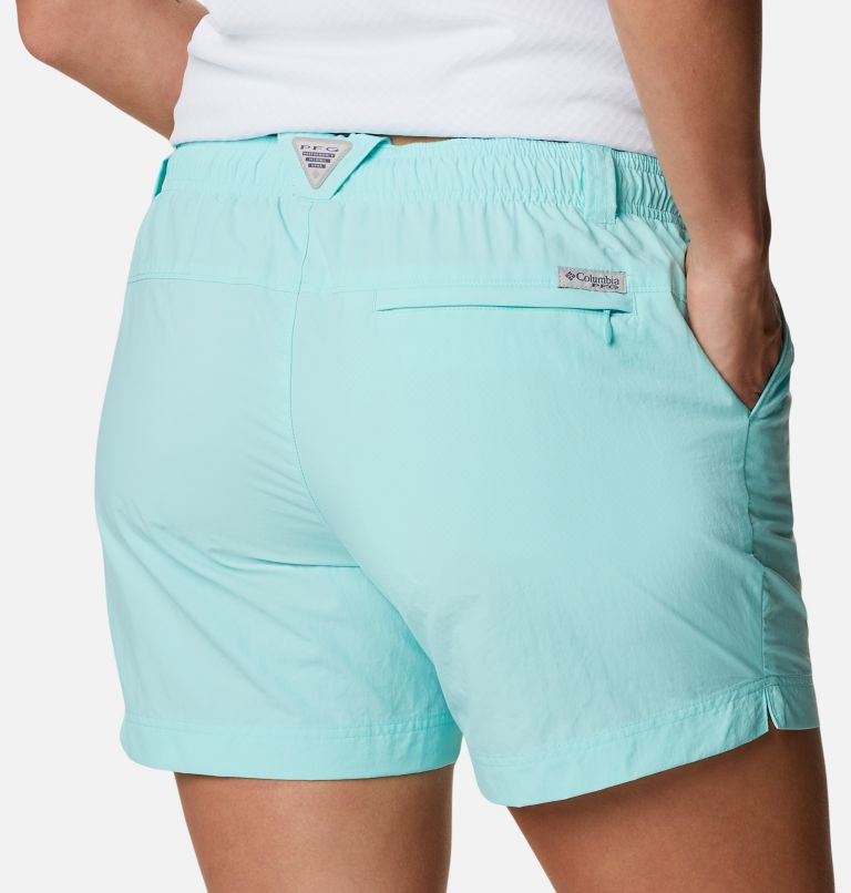 Women's PFG Backcast Water Shorts, Color: Gulf Stream, image 5