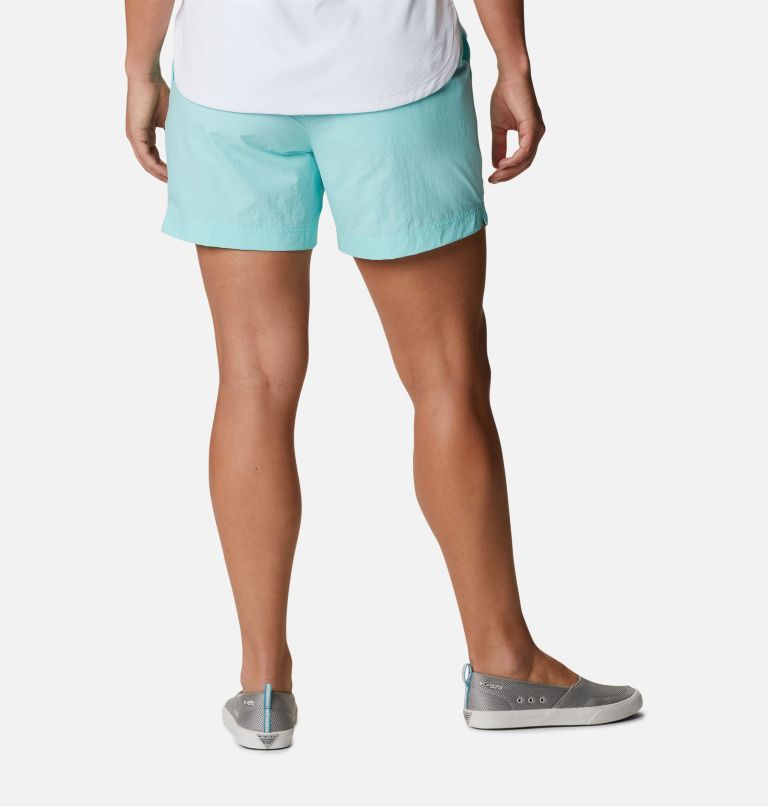 Thumbnail: Women's PFG Backcast Water Shorts, Color: Gulf Stream, image 2