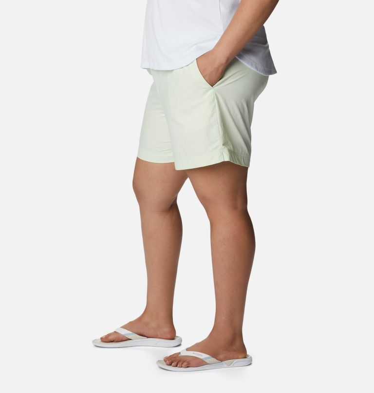 Thumbnail: Women's PFG Backcast Water Shorts - Plus Size, Color: Light Lime, image 3