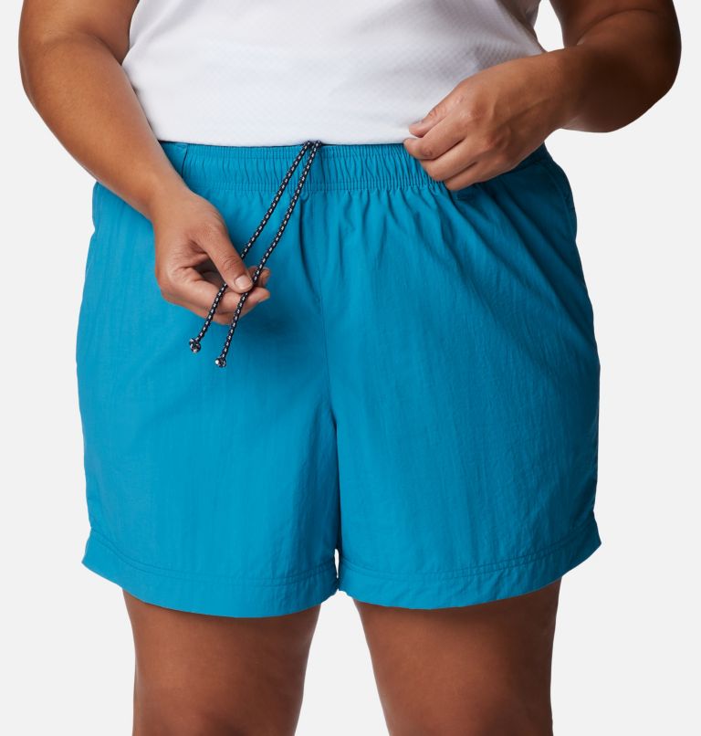 Thumbnail: Women's PFG Backcast Water Shorts - Plus Size, Color: Deep Marine, image 4