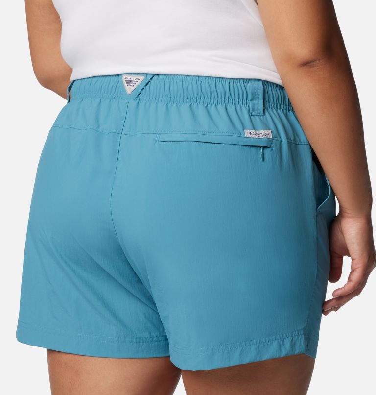 Women's PFG Backcast Water Shorts - Plus Size, Color: Canyon Blue, image 5