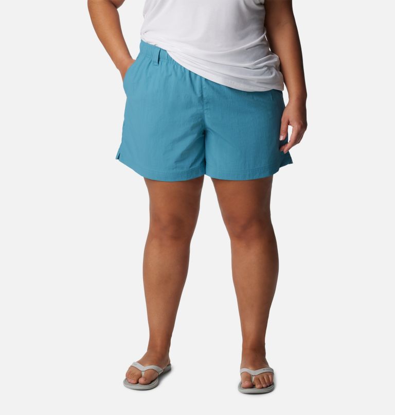 Women's PFG Backcast Water Shorts - Plus Size, Color: Canyon Blue, image 1