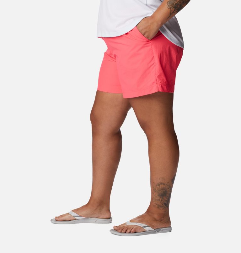 Women's PFG Backcast Water Shorts - Plus Size, Color: Neon Sunrise, image 3
