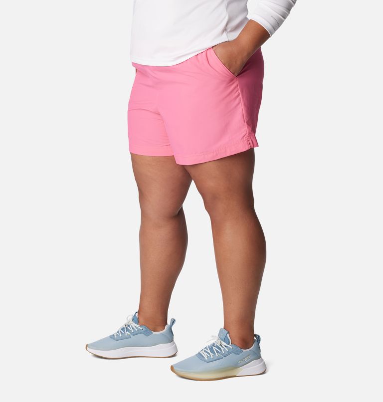 Thumbnail: Women's PFG Backcast Water Shorts - Plus Size, Color: Tropic Pink, image 3