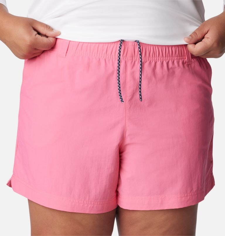 Thumbnail: Women's PFG Backcast Water Shorts - Plus Size, Color: Tropic Pink, image 4