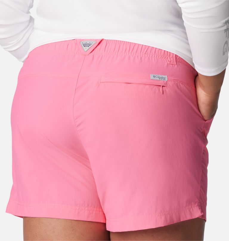 Women's PFG Backcast Water Shorts - Plus Size, Color: Tropic Pink, image 5
