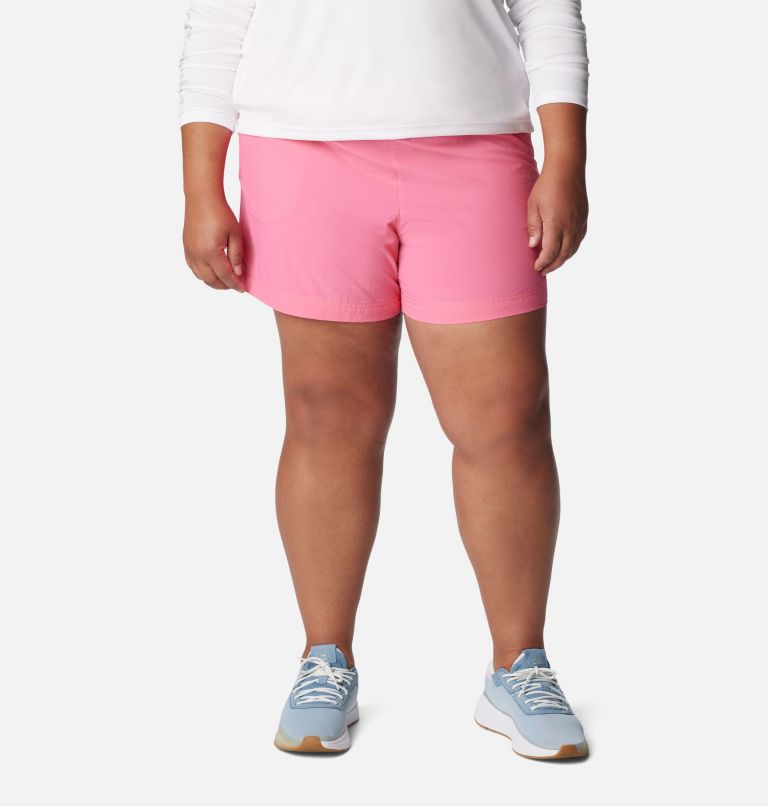 Women's PFG Backcast Water Shorts - Plus Size, Color: Tropic Pink, image 1