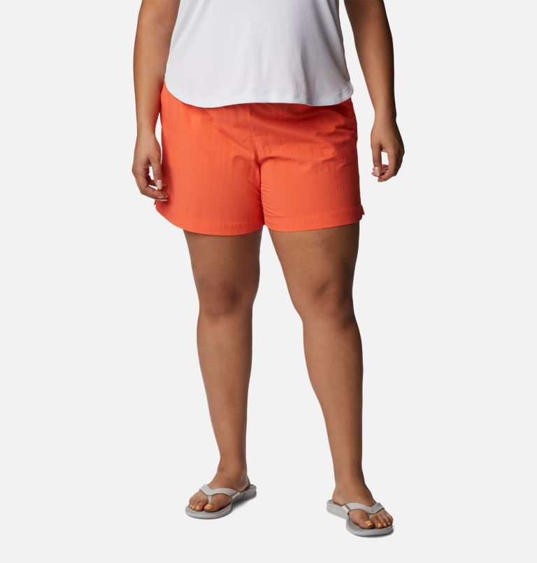 Thumbnail: Women's PFG Backcast Water Shorts - Plus Size, Color: Corange, image 1