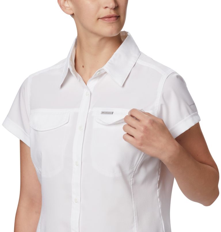 Thumbnail: Chemise à manches courtes Silver Ridge Lite pour femme, Color: White, image 4