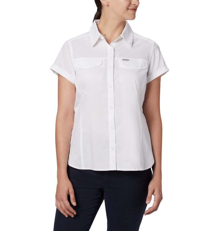 Thumbnail: Women's Silver Ridge Lite Short Sleeve, Color: White, image 1