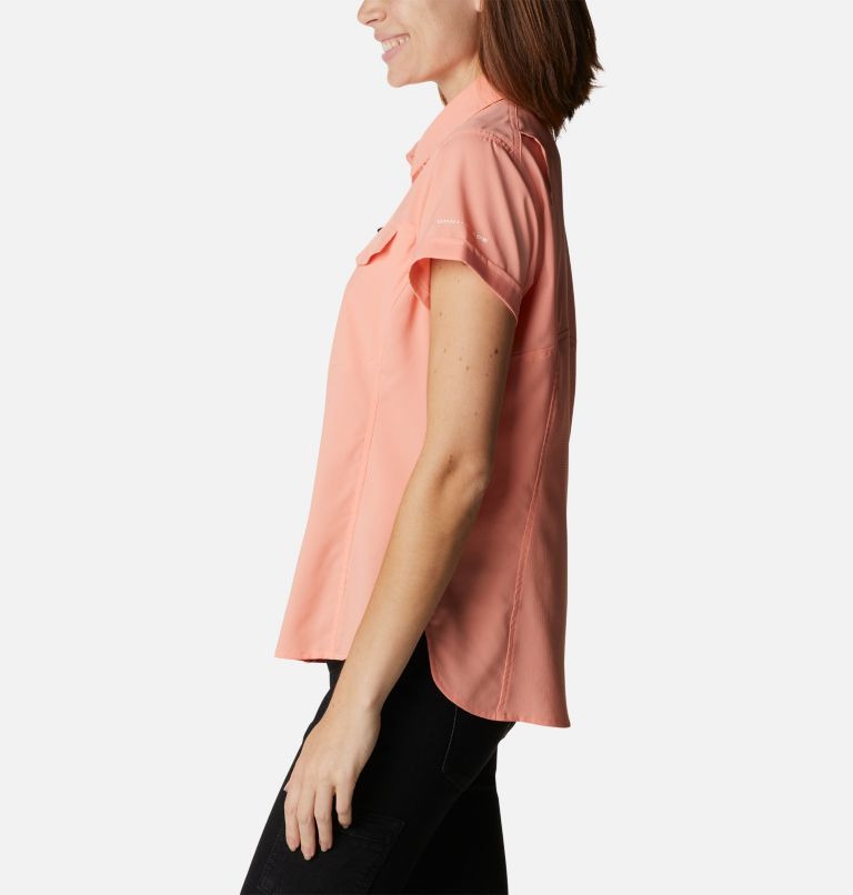Thumbnail: Chemise à manches courtes Silver Ridge Lite pour femme, Color: Coral Reef, image 3