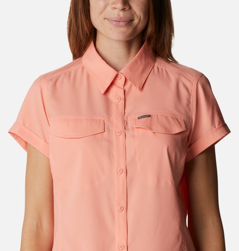 Thumbnail: Chemise à manches courtes Silver Ridge Lite pour femme, Color: Coral Reef, image 4