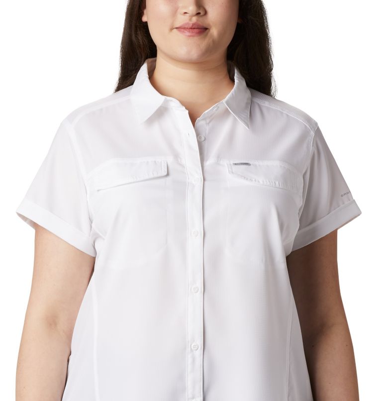 Women’s Silver Ridge Lite Short Sleeve - Plus Size, Color: White, image 4