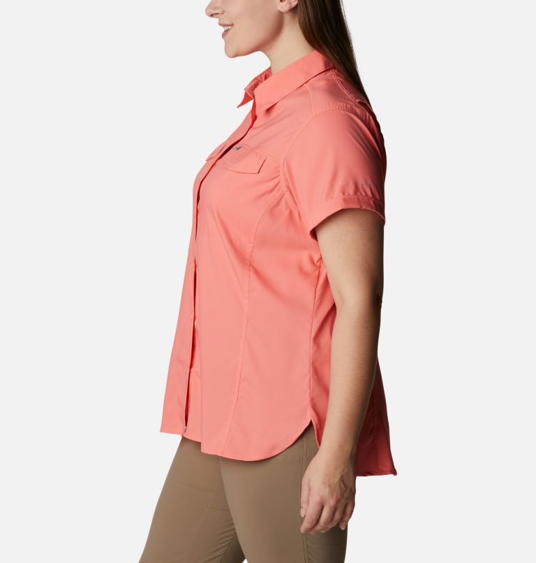Women's Silver Ridge Lite Short Sleeve Shirt, Color: Salmon, image 3
